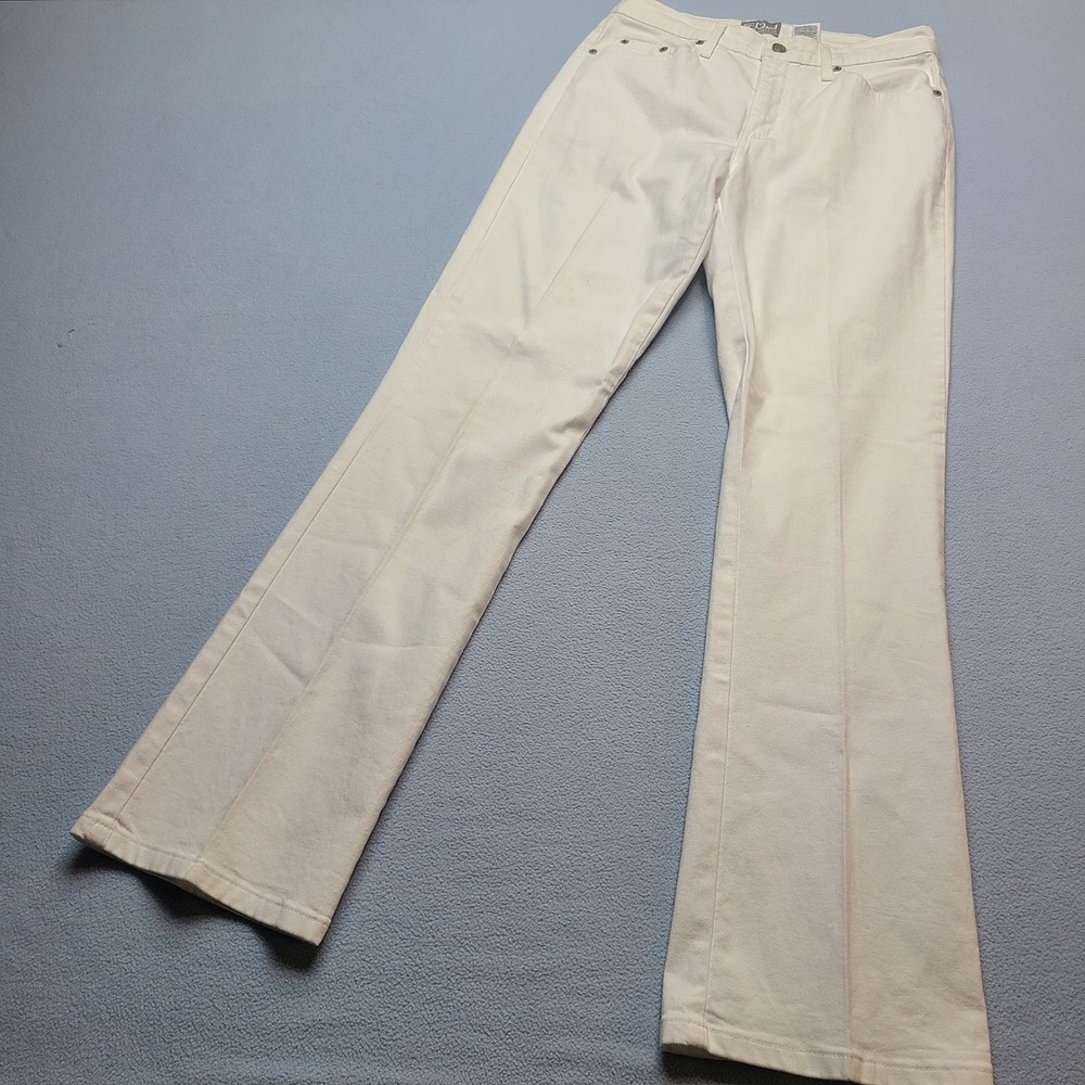 FDJ French Dressing Jeans Pants Womens 8 White Excellent Natural Fit